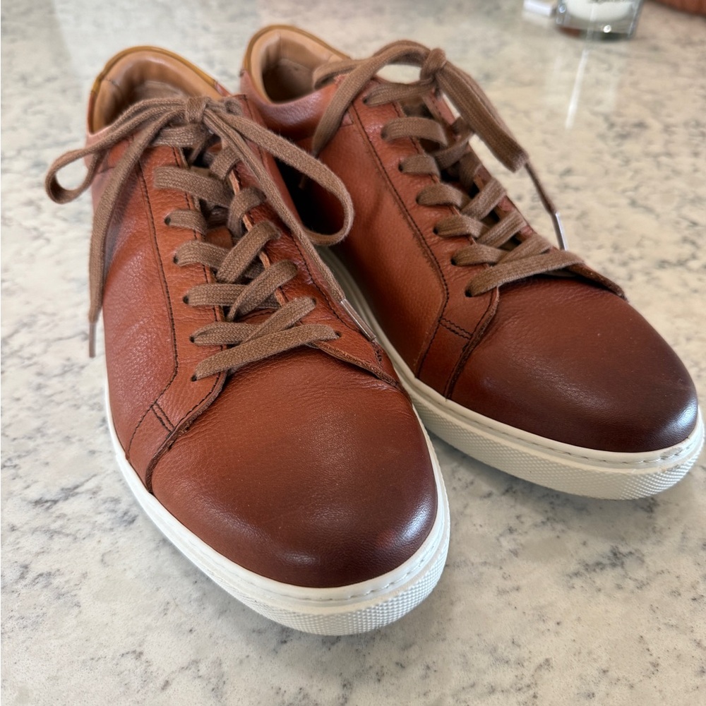 Allen Edmonds Chestnut Leather Sneakers